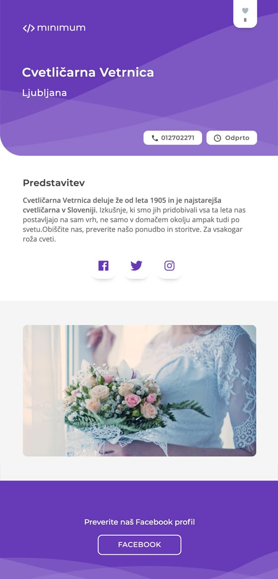 Predogled brezplačne Minimum strani