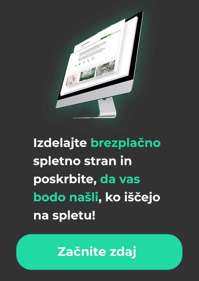 Izdelajte brezplačno spletno stran